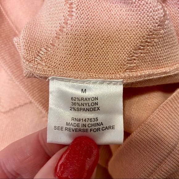 Romeo and Juliet Couture Pink Knit Fit & Flare Sweater Dress Nwt - Picture 11 of 11